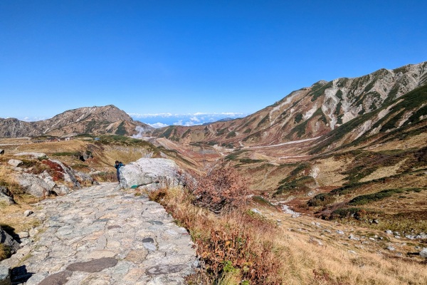 整備された登山道（室堂～一ノ越）