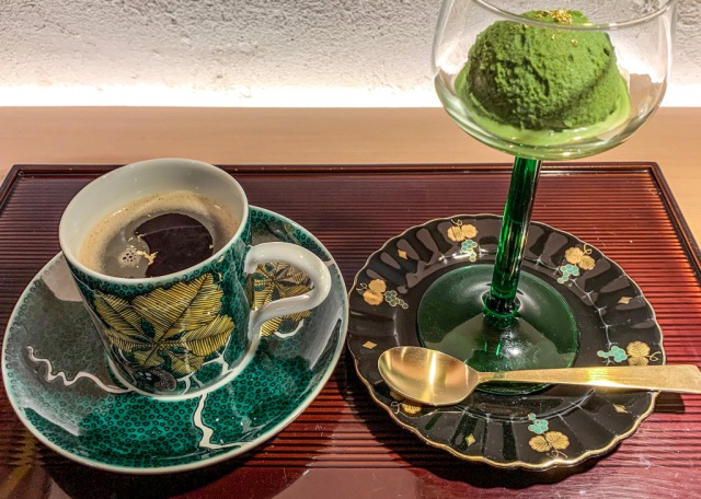 東山「抹茶アイスクリームセット」