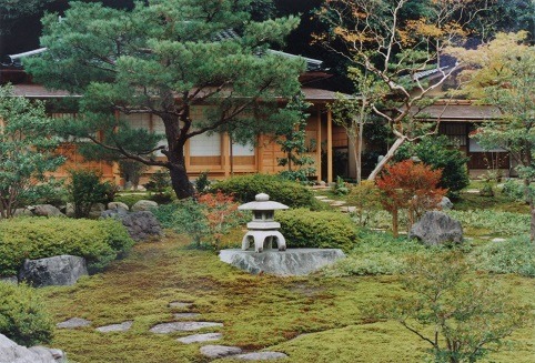 本館から見える茶室耕雲庵